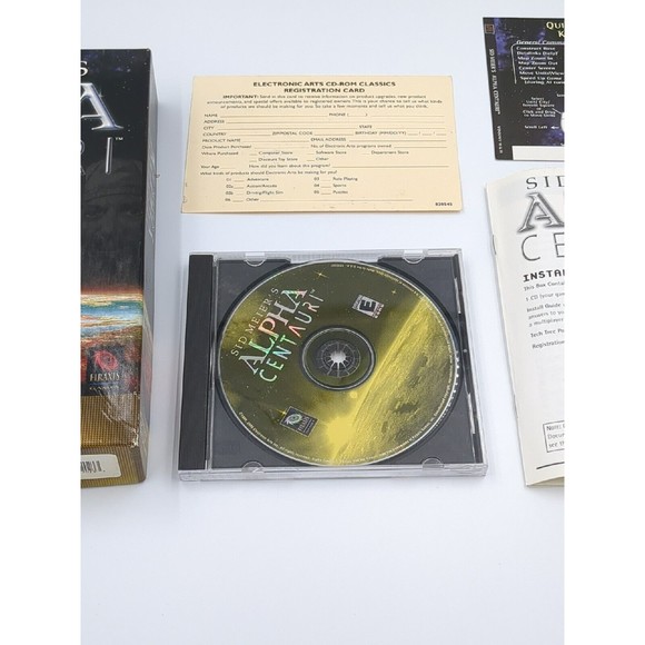 Sid‎ Meier's Alpha Centauri Classics PC 2000 Big Box PC Game VTG - Picture 3 of 6